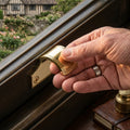 Brass Sash Window Lift Handle Pair
