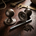 Solid Brass Mortice Door Handle Set