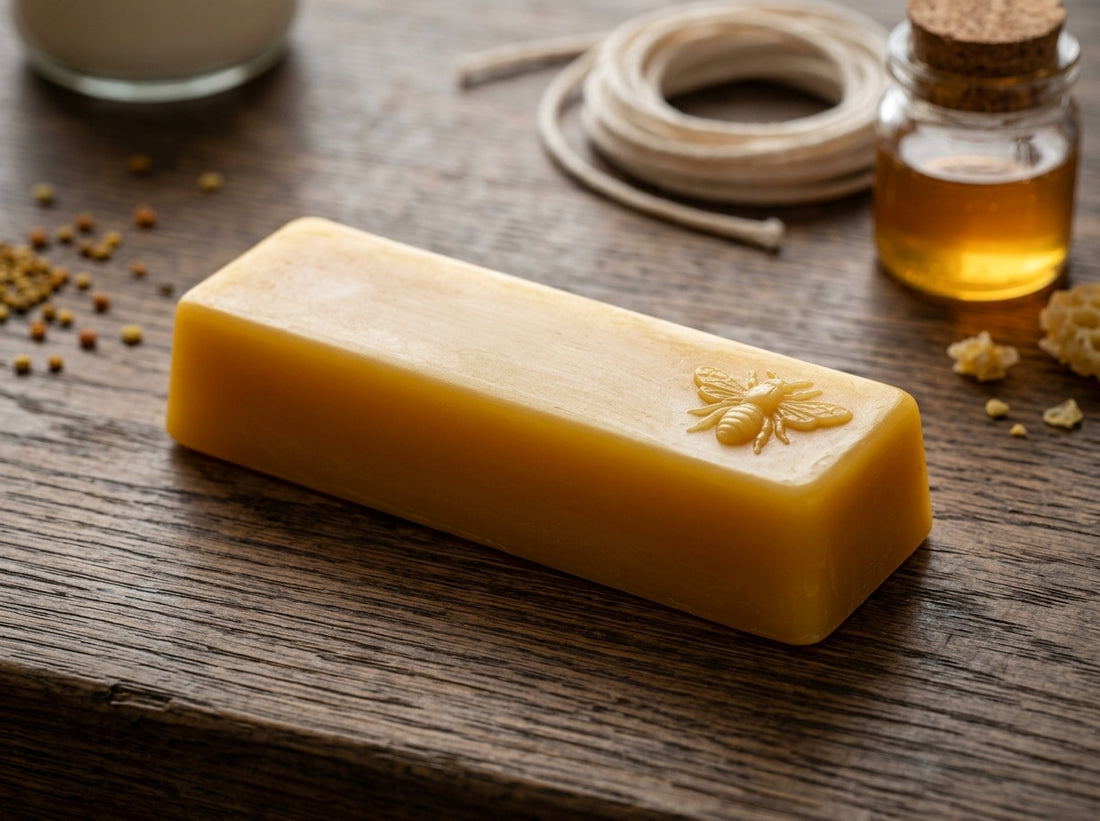 Solid Beeswax Furniture Wax Block